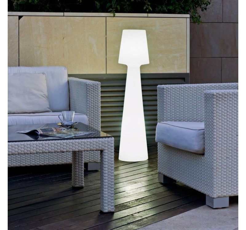 NEW GARDEN lampa podłogowa LOLA 110  BATTERY biała