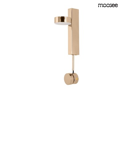 MOOSEE lampa ścienna CLARID GOLD złota