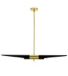 Lampa wisząca APOLLO 1 czarna - szczotkowane złoto