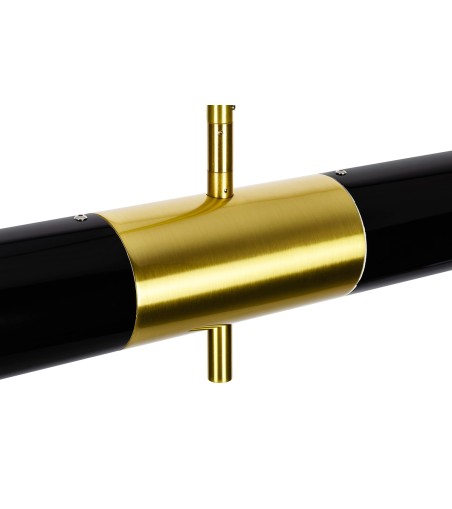 Lampa wisząca APOLLO 1 czarna - szczotkowane złoto