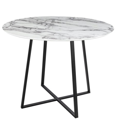 Stół CARAT 100 - MDF, czarna podstawa