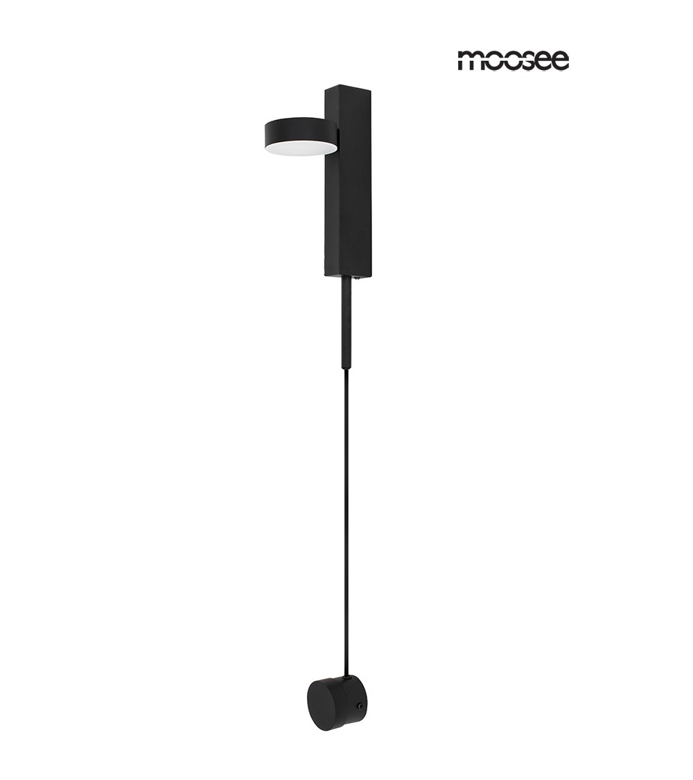 MOOSEE lampa ścienna CLARID BLACK czarna