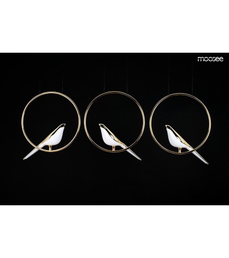 MOOSEE lampa wisząca BIRD LINE złota