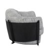 Fotel ROGER biało-czarna pepitka