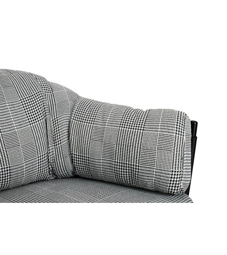 Fotel ROGER biało-czarna pepitka