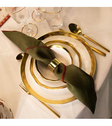 KARE miska BELL 15 cm biało-złota