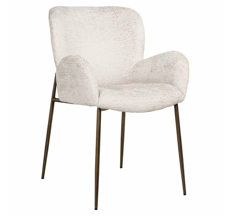 RICHMOND krzesło AMBER jasnobeżowe - trudnopalne