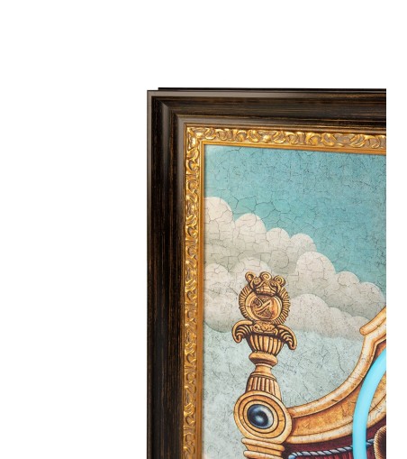 Obraz NEON BULLDOG 80x100 cm