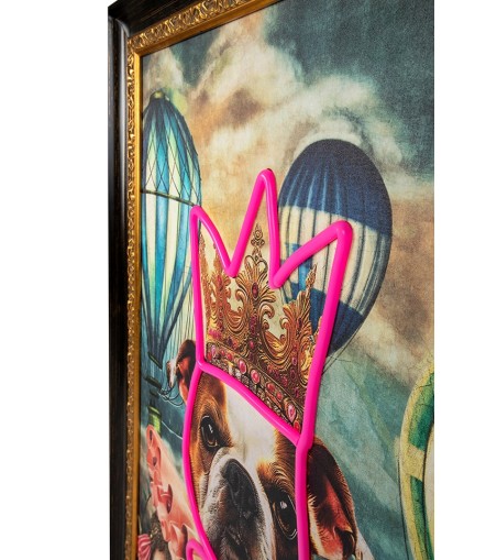 Obraz NEON BULLDOG BALOON 80x100 cm