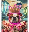 Obraz NEON BULLDOG BALOON 80x100 cm