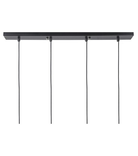 Lampa wisząca FLUSSO LINE 4 czarna