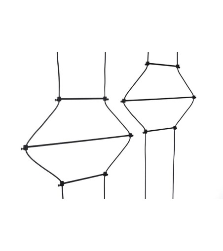 Lampa wisząca FLUSSO LINE 4 czarna