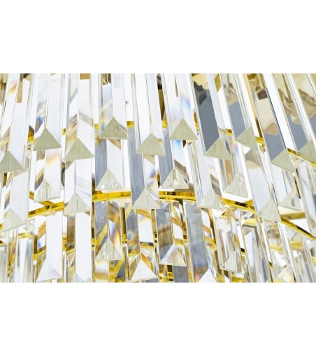 Lampa wisząca IMPERIAL GOLD 60 - stal, kryształ