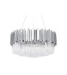 Lampa wisząca IMPERIAL SILVER 80 - stal, kryształ