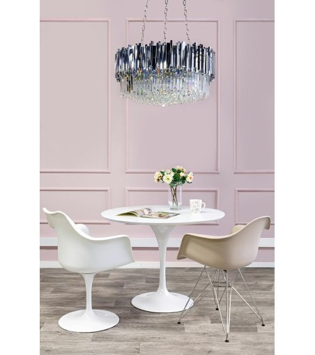 Lampa wisząca IMPERIAL SILVER 80 - stal, kryształ