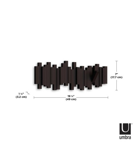 UMBRA wieszak na ubrania STICKS espresso