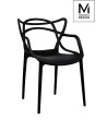 MODESTO krzesło HILO czarne-polipropylen