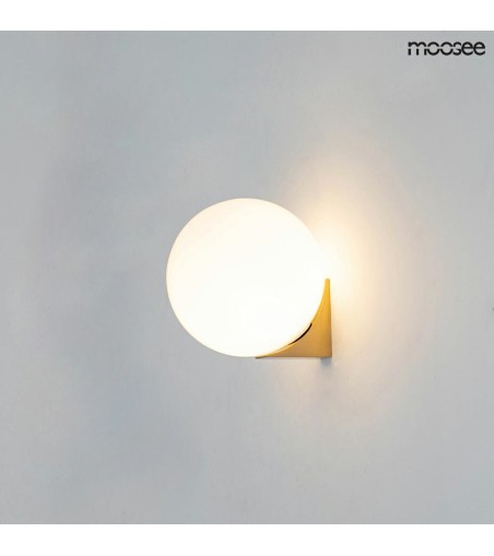 MOOSEE lampa ścienna BOLL złota