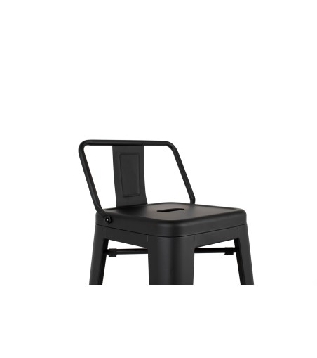 Krzesło barowe TOWER BACK 66 (Paris) czarne