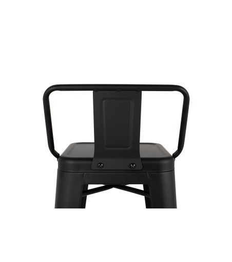 Krzesło barowe TOWER BACK 66 (Paris) czarne