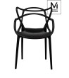 MODESTO krzesło HILO czarne-polipropylen