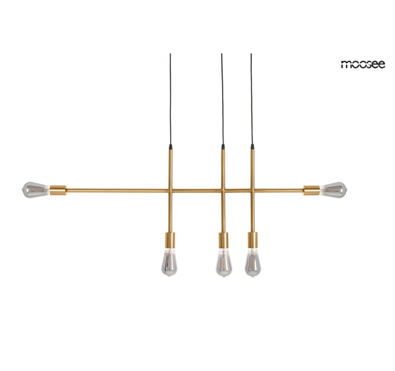 MOOSEE lampa wisząca RIVA 5 złota