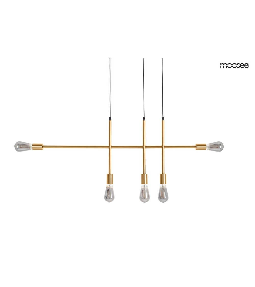 MOOSEE lampa wisząca RIVA 5 złota