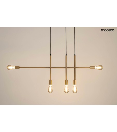 MOOSEE lampa wisząca RIVA 5 złota