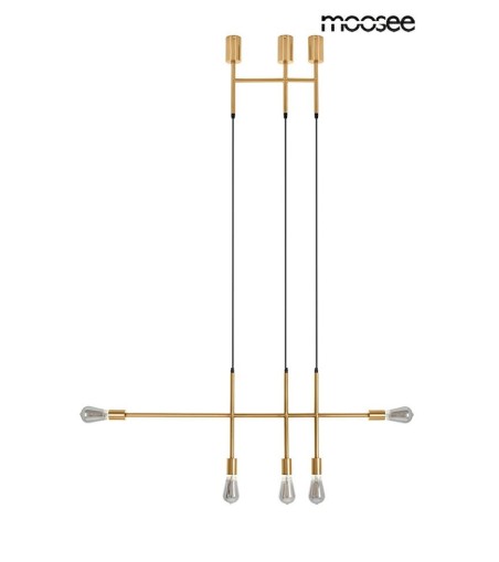 MOOSEE lampa wisząca RIVA 5 złota