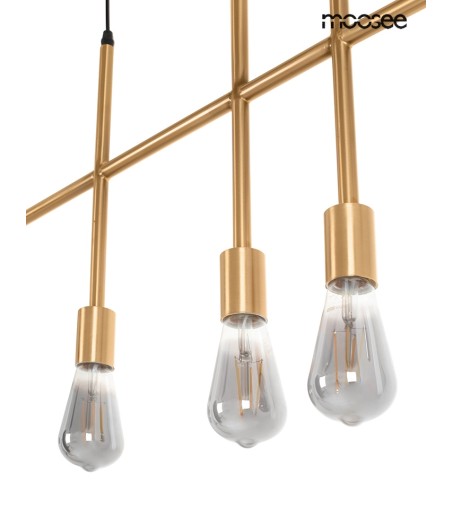MOOSEE lampa wisząca RIVA 5 złota