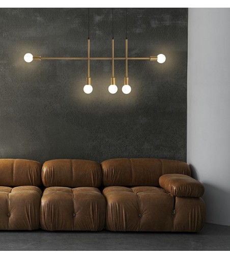 MOOSEE lampa wisząca RIVA 5 złota