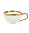 KARE filiżanka BELL  biało-złota