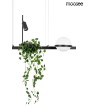 MOOSEE lampa wisząca PLANT czarna