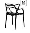 MODESTO krzesło HILO czarne-polipropylen