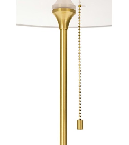 Lampa biurkowa ARTE biało-złota - aluminium, szkło