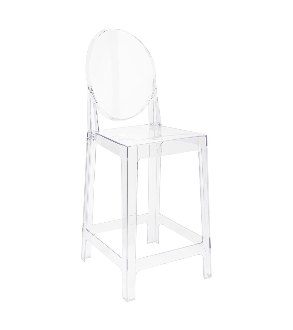 Krzesło barowe VICTORIA 65 cm transparentne