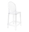 Krzesło barowe VICTORIA 65 cm transparentne