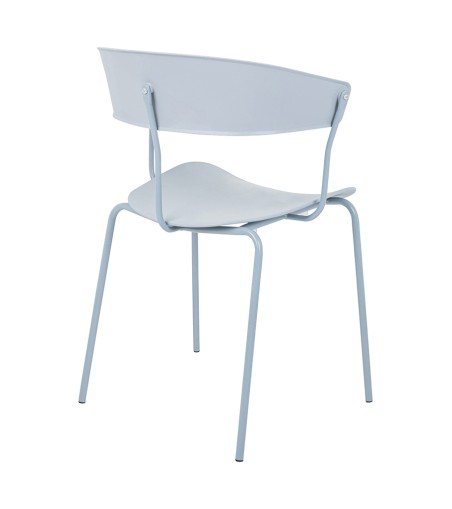 Krzesło JETT jasnoszare - polipropylen, metal