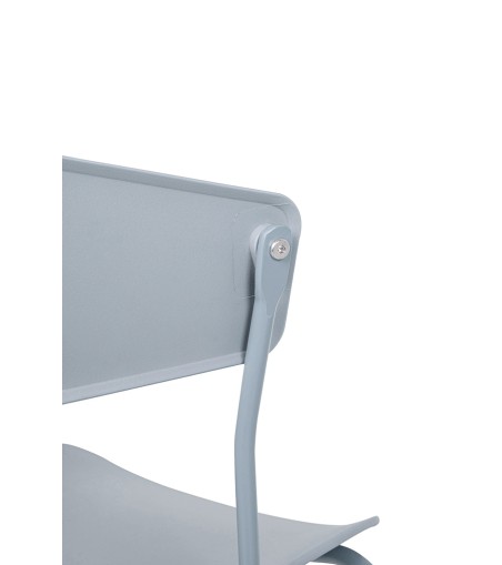 Krzesło JETT jasnoszare - polipropylen, metal