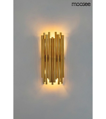 MOOSEE lampa ścienna TUBO złota