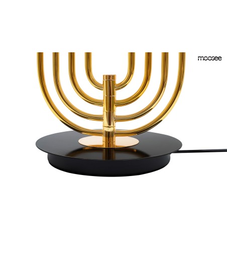 MOOSEE lampa stołowa BOTTEGA złota / czarna