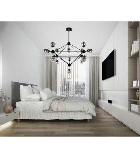 MOOSEE lampa wisząca ASTRIFERO 15 czarna