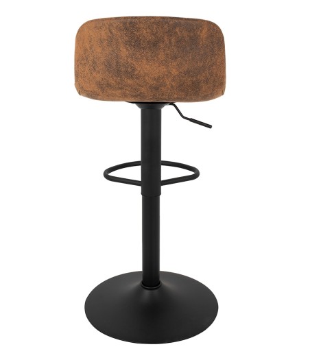 Krzesło barowe STOR PU regulowane  brązowe