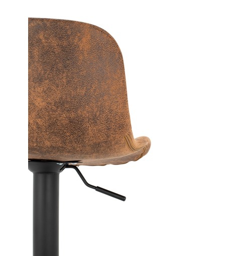 Krzesło barowe STOR PU regulowane  brązowe