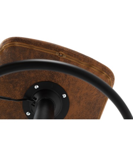 Krzesło barowe STOR PU regulowane  brązowe