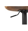 Krzesło barowe STOR PU regulowane  brązowe