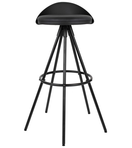 Krzesło barowe LANZA 76 czarne