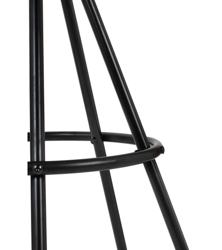 Krzesło barowe LANZA 76 czarne