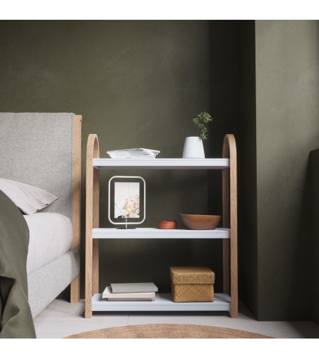 UMBRA półka wolnostojąca BELLWOOD biała naturalna