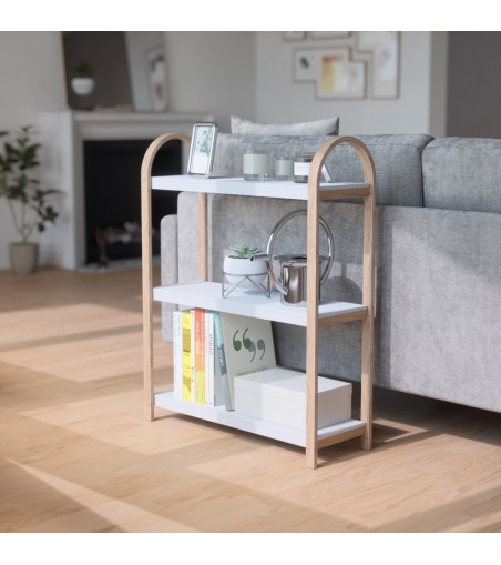 UMBRA półka wolnostojąca BELLWOOD biała naturalna